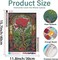 Rose 5D Diamond Painting Kit for Adults – DIY Flower Diamond Art, Full Drill Gem Dot Painting Craft for Home Wall Decor & Gift, 16x12 Inch